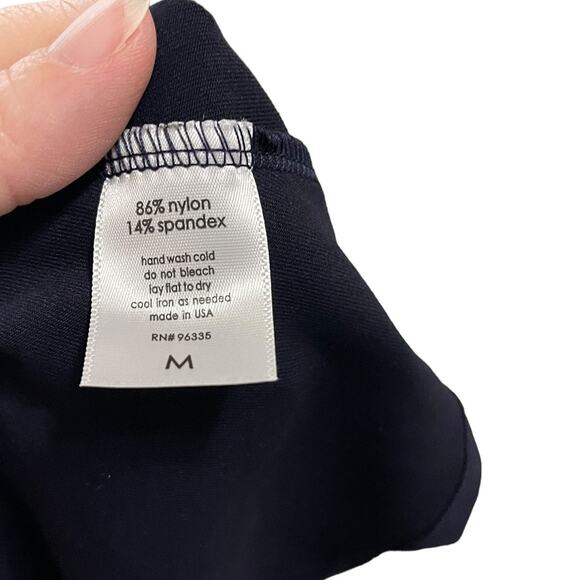 NWT Susana Monaco sleeveless navy racerback drop waist dress - Medium - Picture 7 of 9